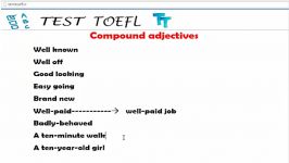 Compound Adjectives