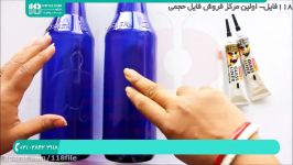 آموزش نقاشی روی شیشه  نقاشی ویترای نقاشی روی بطری شیشه ای