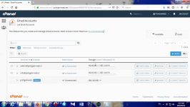 آموزش کار Email Accounts در cpanel