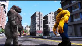 نبرد ابر قهرمانان THE THING VS KING KONG  EPIC BATTLE