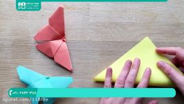 آموزش اوریگامی  اوریگامی سه بعدی  اوریگامی آسان 02128423118
