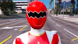 نبرد ابر قهرمانان MIGHTY MORPHIN POWER RANGERS VS POWER RANGERS DINO THUNDER