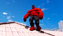 نبرد ابر قهرمانان BIG RED HULK VS SPIDERMAN  THE RED HULK VS INSOMNIAC SPIDER 