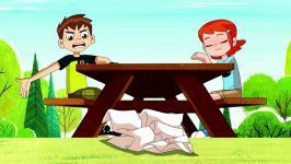 کارتون بن تن   Ben 10  Heatblast Destroys Paper Planes  Drone On  Cartoon