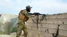 شیرمردان نیروهای سپاه بدر عراق در حال کوبیدن داعش