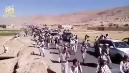 تجمع بسیار زیاد مردم مسلح یمن روبروی مرز عربستان سعودی