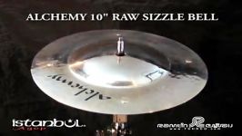 سنج دست ساز استانبول آگوپ مدلAlchemy 10Raw Sizzle Bell