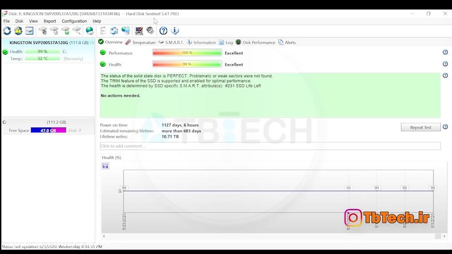 HARD DISK SENTINAL  آموزش نرم افزار تست سلامت هارد