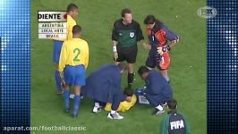 فوتبال کلاسیک  آرژانتین 2 1 برزیل؛ انتخابی جام جهانی 2002 خلاصه کامل
