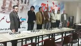 مراسم اختتامیه دومین دوره مسابقات شطرنج جام نوروز قزوین