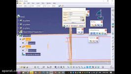 تغییرات روی ساپورت های ایجاد شده در کتیا Catia