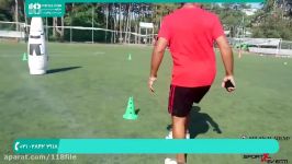 آموزش فوتبال پایه نمایشی  فوتبال کودکان  تکنیک فوتبال دریبل 