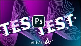 How to Create Glitch Text Effect in Photoshop افکت گلیچ روی متن اوووف