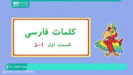 آموزش حروف الفبا  حروف انگلیسی به کودکان  الفبای فارسی حروف فارسی مثال 