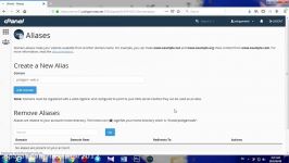 آموزش کار Aliases در cpanel