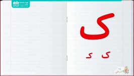 آموزش حروف وکلمات به کودکان  الفبای فارسی ک، حروف الفبای فارسی