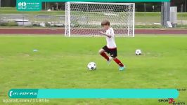 آموزش فوتبال به کودکان  یادگیری فوتبال  فوتبال حرفه ای آموزش حرکت توپ
