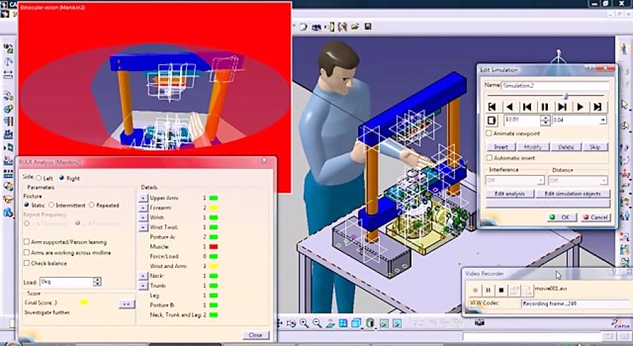 آموزش ارگونومی کتیا Catia Ergonomics vision