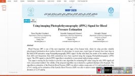 Using imaging Photoplethysmography iPPG Signal for Blood Pressure Estimation