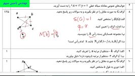 حل سوالات امتحان نهایی دیماه 98 فصل دوم درس ریاضیات گسسته توسط مهندس یاسین سپهر
