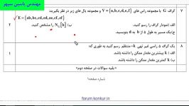 حل سوالات امتحان نهایی شهریور 98 فصل دوم درس ریاضیات گسسته توسط مهندس یاسین سپهر