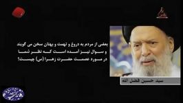 تدلیس شبکه وهابی در سخنان آقای محمد حسین فضل الله