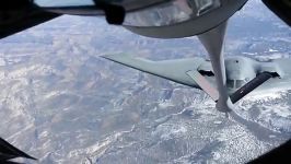 B 2 stealth bombers refuel over Montana