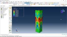 شبیه سازی تست فشار ستون بتنی فوق توانمند الیافی به همراه هسته CFRP در آباکوس