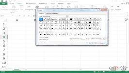 آموزش Excel 2013 داتیس  درج نمادها در سلول