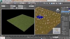 اموزش فارسی ساخت چمن پلاگین autograss vray در 3ds ma