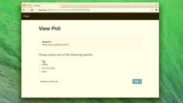 Build a real time polls application