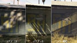 مقایسه گرافیکی بازی GTA V روی PC PS4  قسمت 1