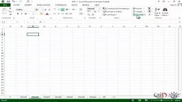 آموزش Excel 2013 داتیس  پنهان آشکار کردن یک کاربرگ