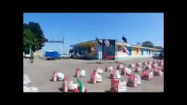 توزیع ۲۳۰۰ بسته معیشتی در رزمایش کمک مومنانه در شهرستان پارس آباد استان اردبیل