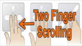 با دو انگشت scroll کردن یا two finger scroll در windows