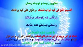 قرائت دعای روز 22 رمضان نوای سیدمحمدحسن موسوی امامزاده حسن کرج