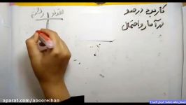 آموزش ریاضی پنجم ابتدایی کاربرد درصد در احتمال دبستان علامه دهخدا