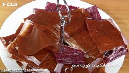 طرز تهیه لواشک گوجه سبز