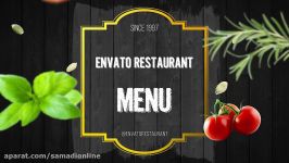 پروژه آماده افترافکت منو رستوران Videohive Restaurant Menu 21082873