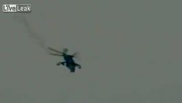 حمله هلیکوپتر MIL MI 24 ارتش سوریه به تروریست ها