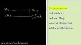 آموزش گرامرانگلیسی به زبان ساده  نحوه ساخت سوال فاعلی