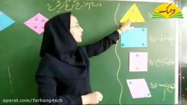 ریاضی پایه پنجم  مبحث مساحت لوزی  خانم علی