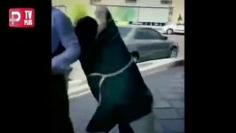 کتک کاری خیابانی دو زن ایرانی وقتی رابطه مخفیانه شوهر دوست دخترش لو رفت. قض