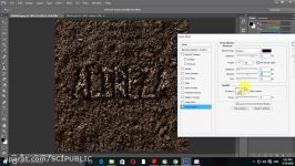 ترفندی جالب در فتوشاپ آموزش نوشتن متن روی خاک در فتوشاپ