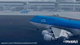 Xplane Amsterdam to saint Maarten KLM Boeing 747 400