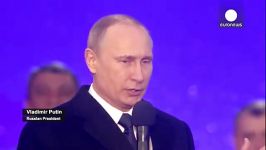 جشن سالگرد الحاق کریمه به روسیه در حضور پوتین