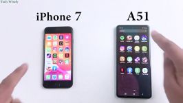 مقایسه گوشی samsung a51 iphone7