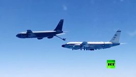 لحظه رهگیری هواپیماهای نظامی آمریکایی توسط روسیه بر فراز دریای سیاه