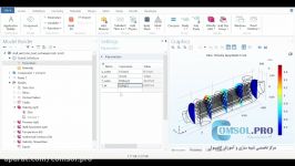 شبیه سازی خنک کننده استفاده کامسول پروژه www.comsol.pro