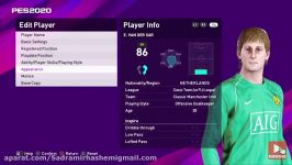 آموزش ساخت فیس ادوین ون درسار در pes2020